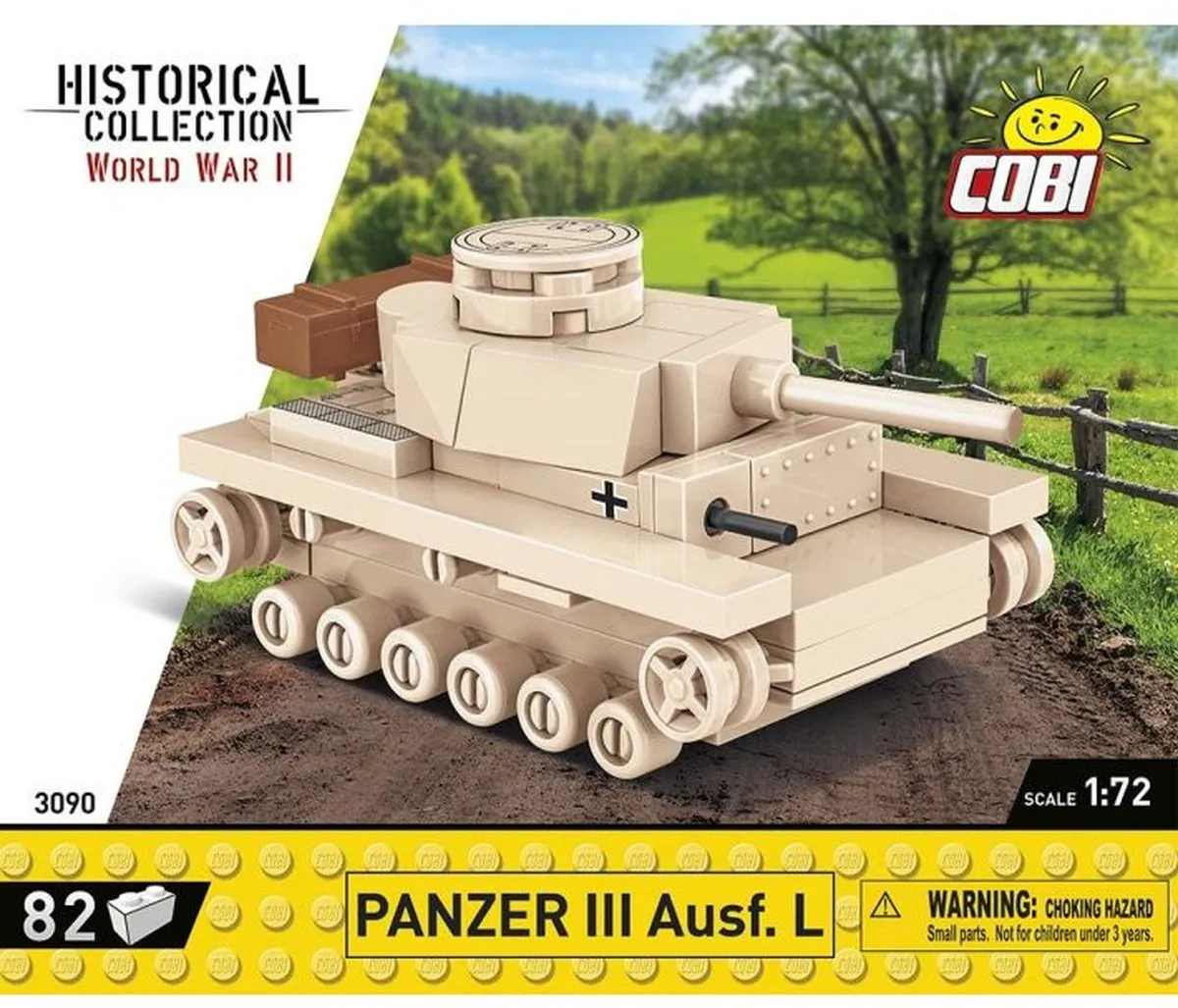 Cobi Panzer III Ausf.L - 103 Onderdelen - Meerkleurig