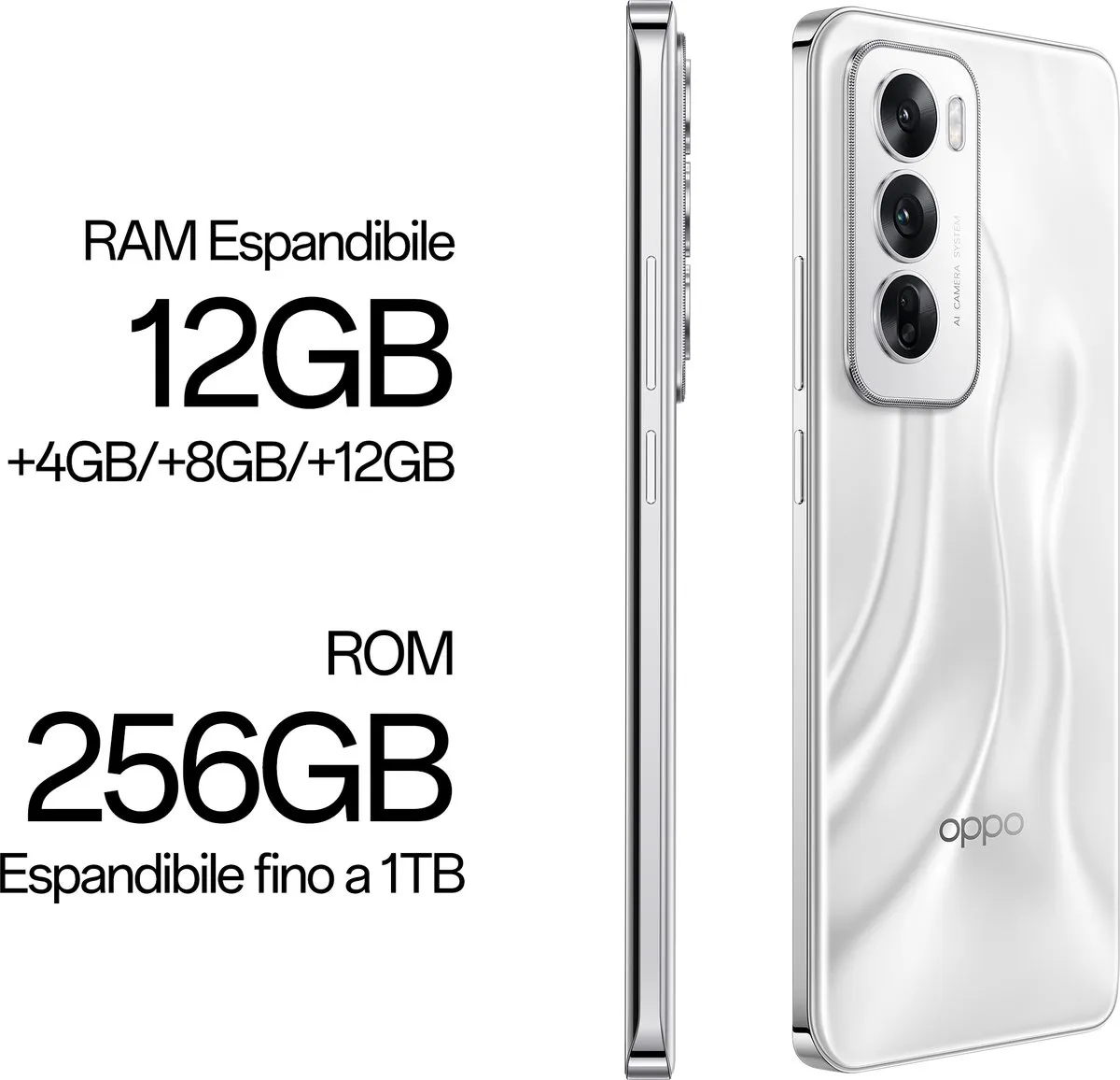 OPPO Reno 12 5G 12/256GB - Astro Silver - afbeelding 6 van 6