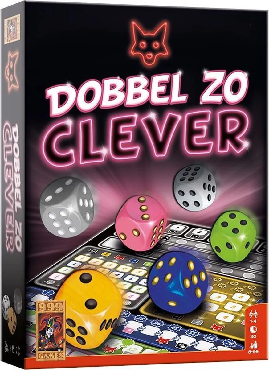 999 Games Dobbel Zo Clever Dobbelspel - Multikleur