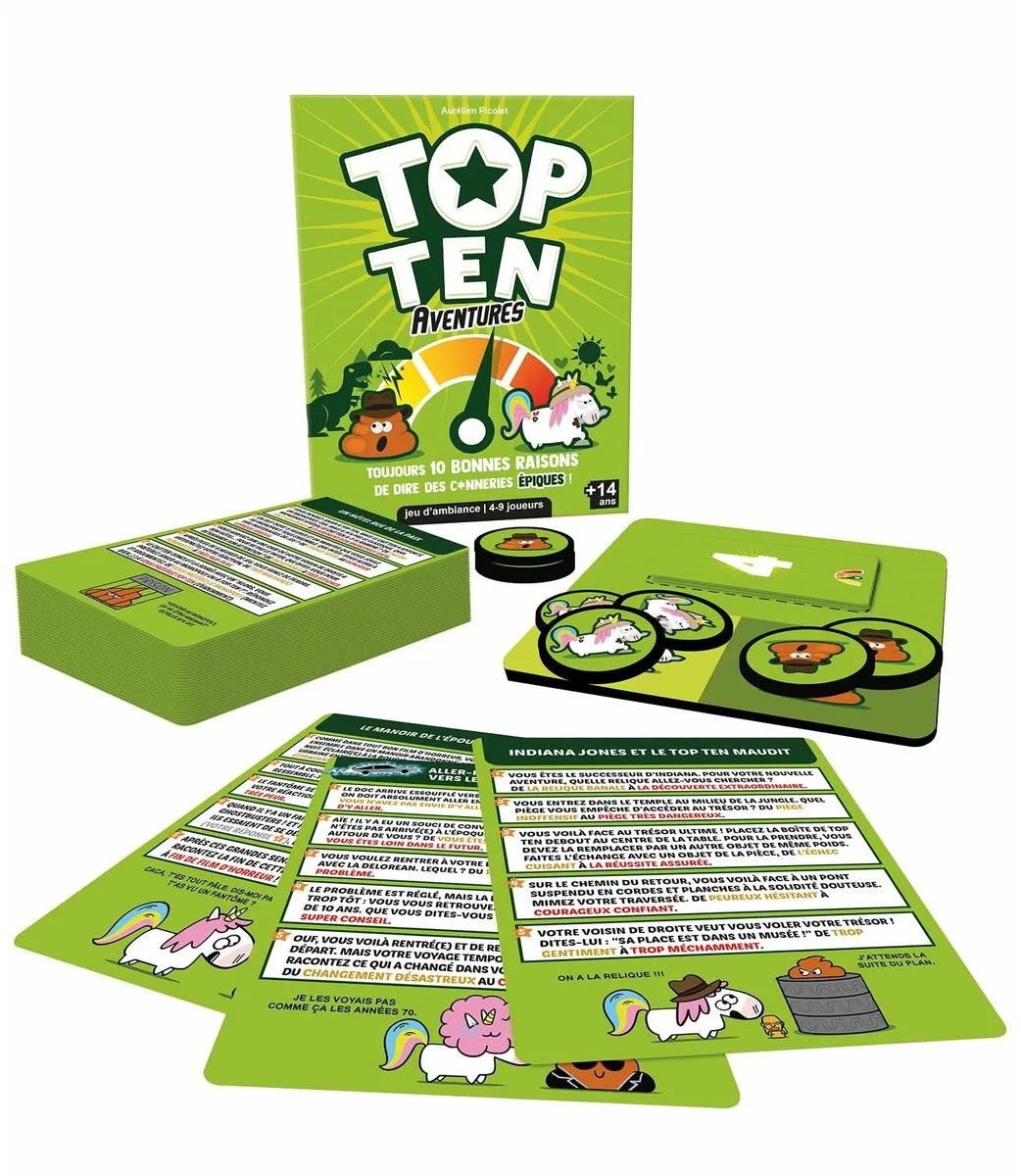 Asmodee Top Ten Adventures Bordspel - Multicolor