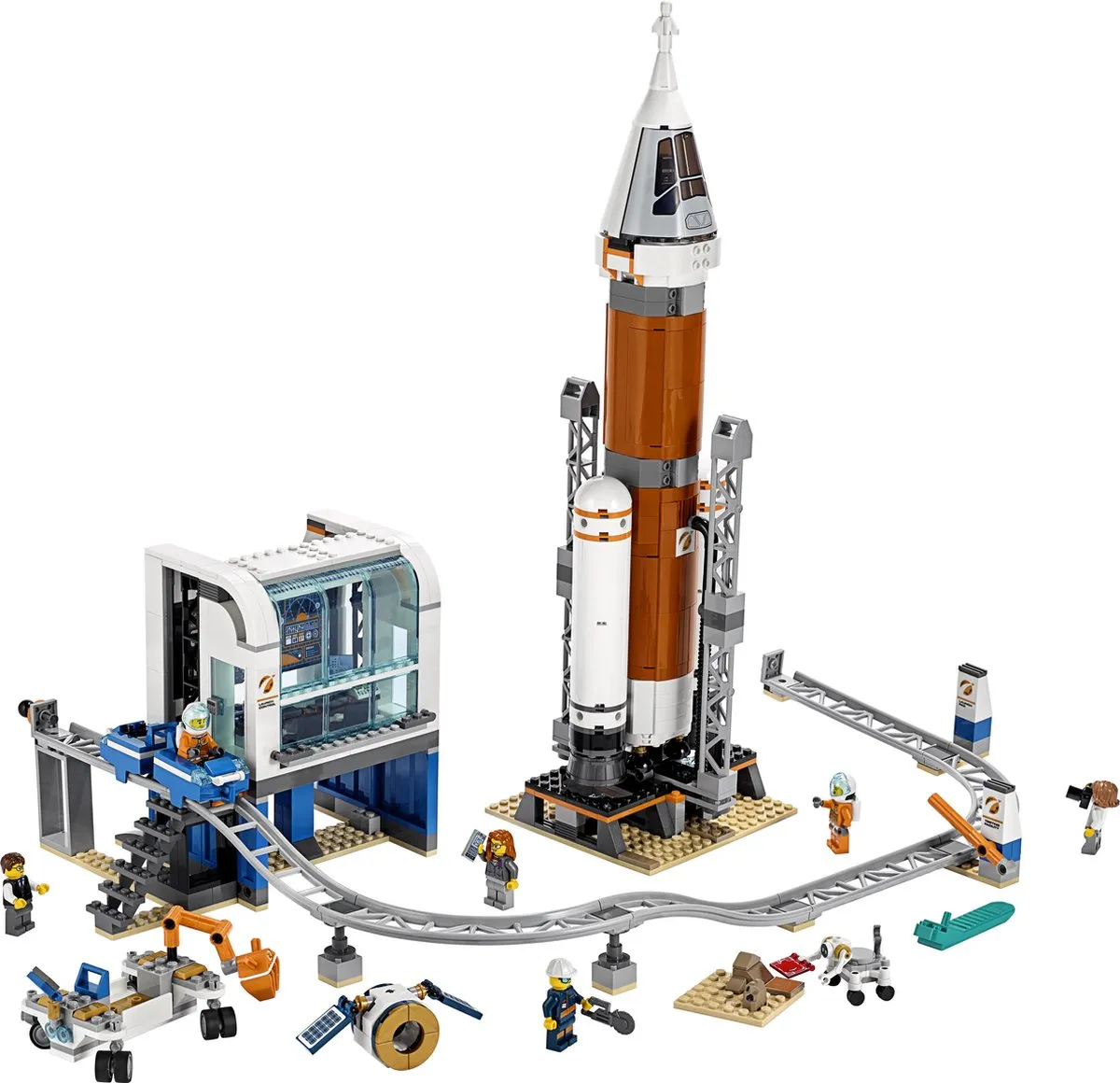 LEGO City Ruimteraket 60228 - 837 Stukken - 5 Minifiguren - afbeelding 4 van 6