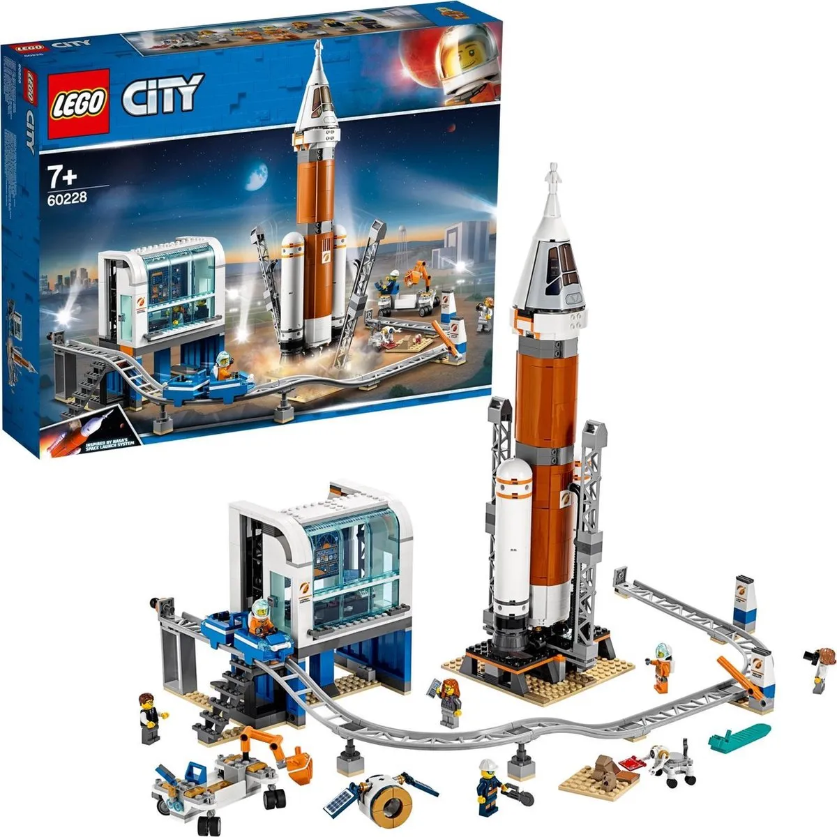 LEGO City Ruimteraket 60228 - 837 Stukken - 5 Minifiguren - afbeelding 2 van 6