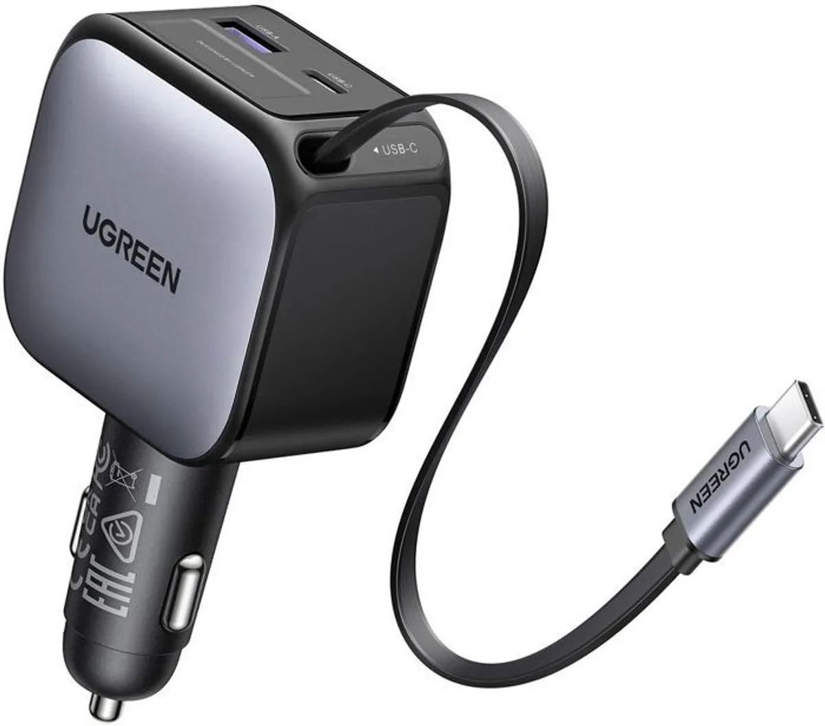Ugreen Autolader 90W USB-A USB-C