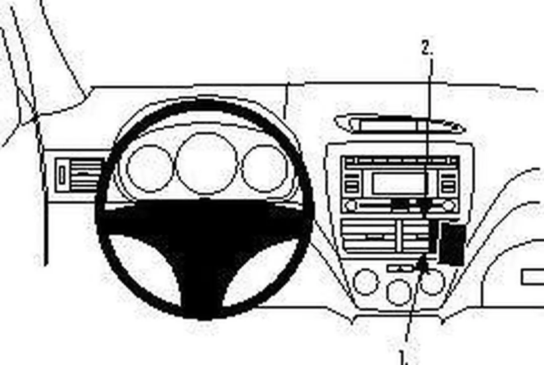 Brodit ProClip Angled Mount Subaru Forester/Impreza 2008-2012 - 1 Stuks - Zwart