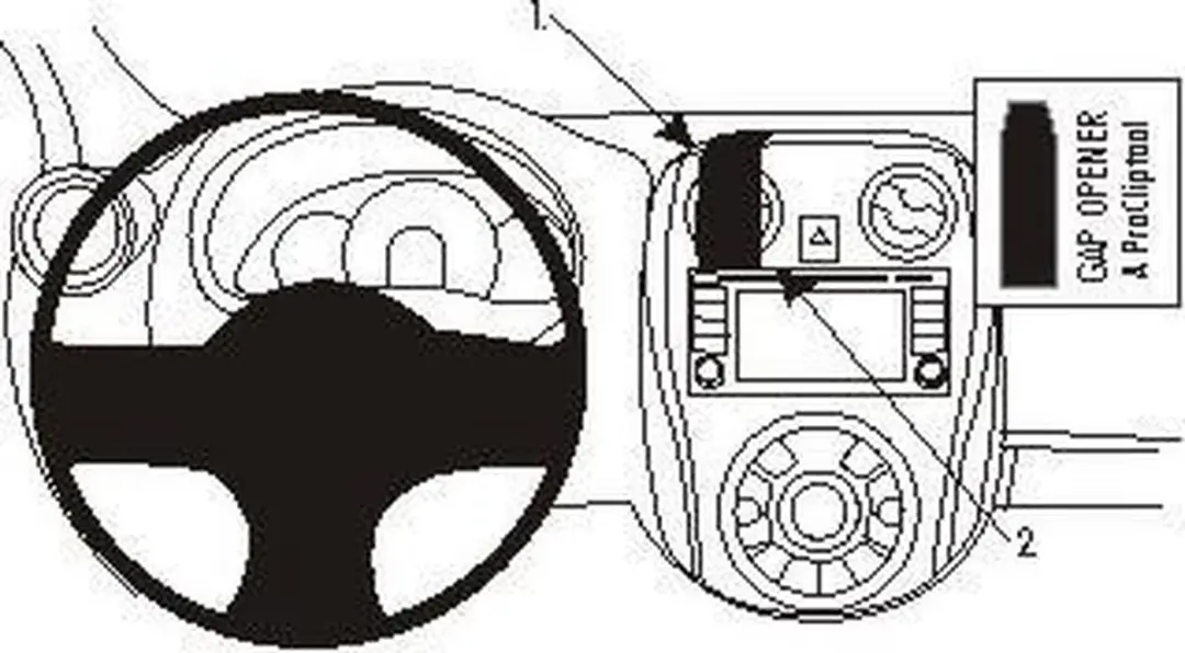 Brodit ProClip 854978 Center Mount Houder