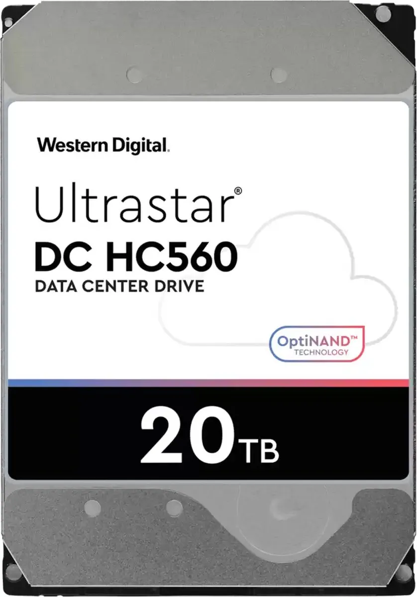 Western Digital Ultrastar DC HC560 interne harde schijf 20 TB 7200 RPM 3.5" SAS
