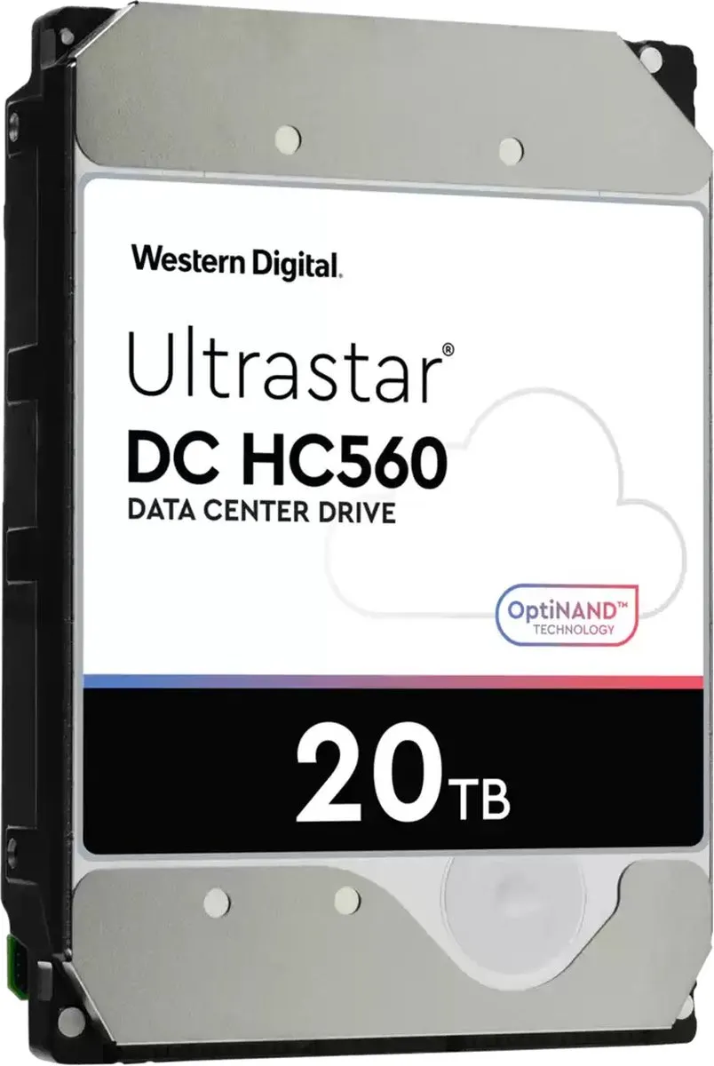 Western Digital Ultrastar DC HC560 interne harde schijf 20 TB 7200 RPM 3.5" SAS