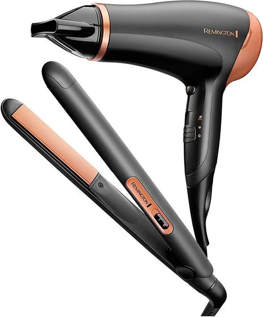 Remington D3012GP Ionische Föhn & Stijltangen 2000W - Zwart/Koper