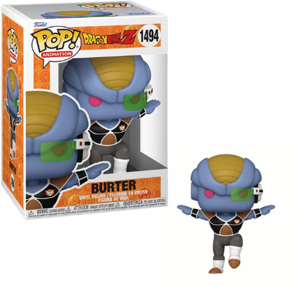Funko Burter Dragon Ball Z POP! Animation - Vinyl Figuur - Blauw - afbeelding 6 van 6