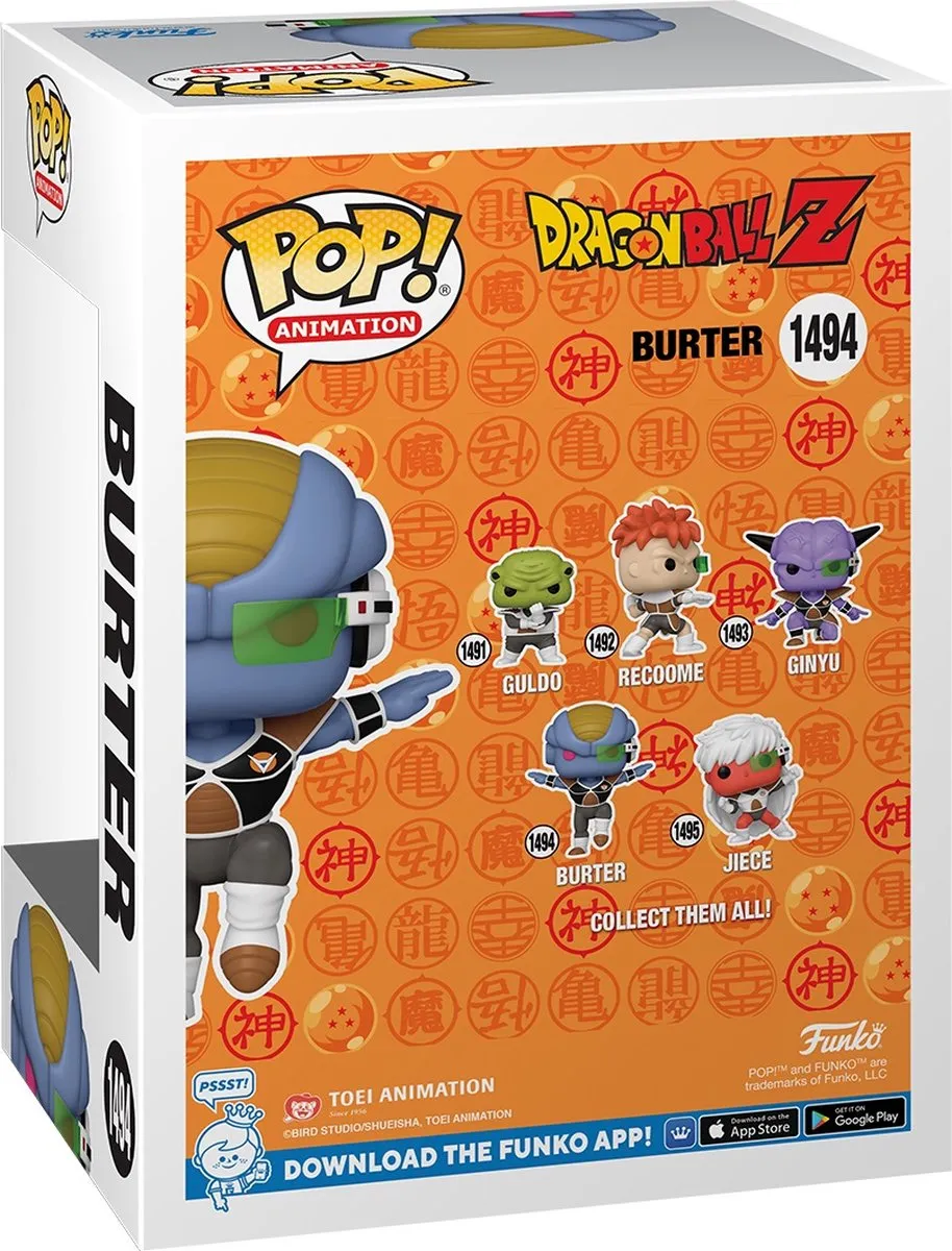Funko Burter Dragon Ball Z POP! Animation - Vinyl Figuur - Blauw