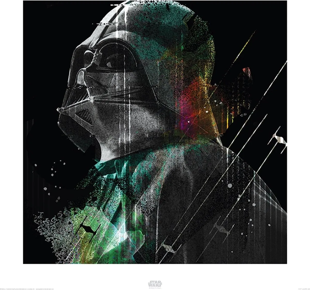 Star Wars Darth Vader Lines Poster 40x40cm