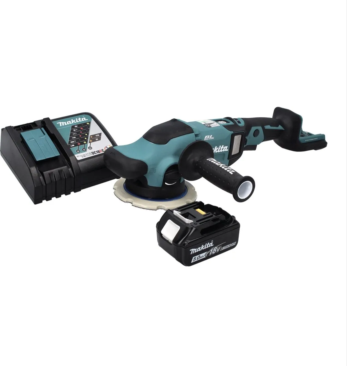 Makita DPO 600 RT1 Accu-excentrische Polijstmachine 18V - 150mm - 430W