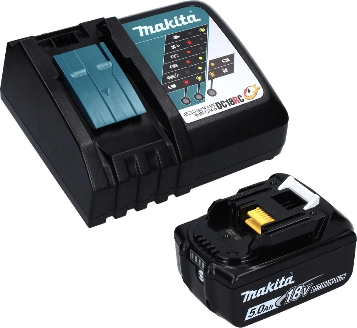Makita DPO 600 RT1 Accu-excentrische Polijstmachine 18V - 150mm - 430W
