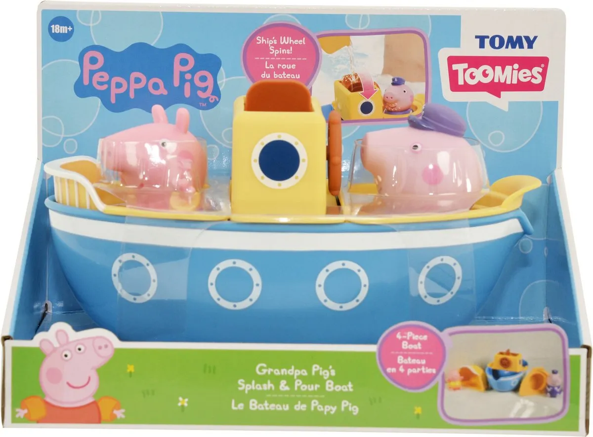 Tomy Peppa Pig Opa Pig Spetter & Schenk Boot - Multikleur