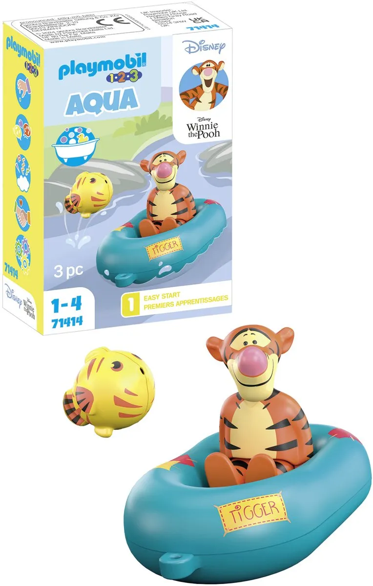 Playmobil 1.2.3 Disney Teigetje Rubberbootrit 71414 - Multikleur