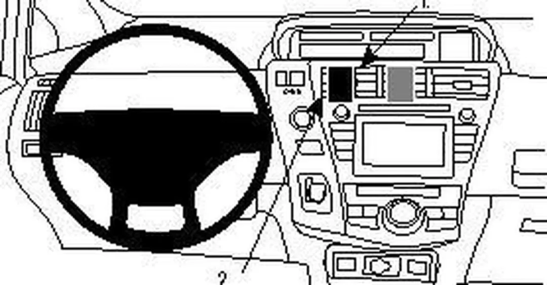 Brodit ProClip Center Mount Toyota Prius - Zwart