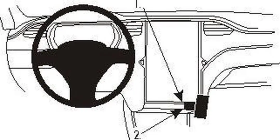 Brodit ProClip Tesla Model S/X Angled Mount - Zwart