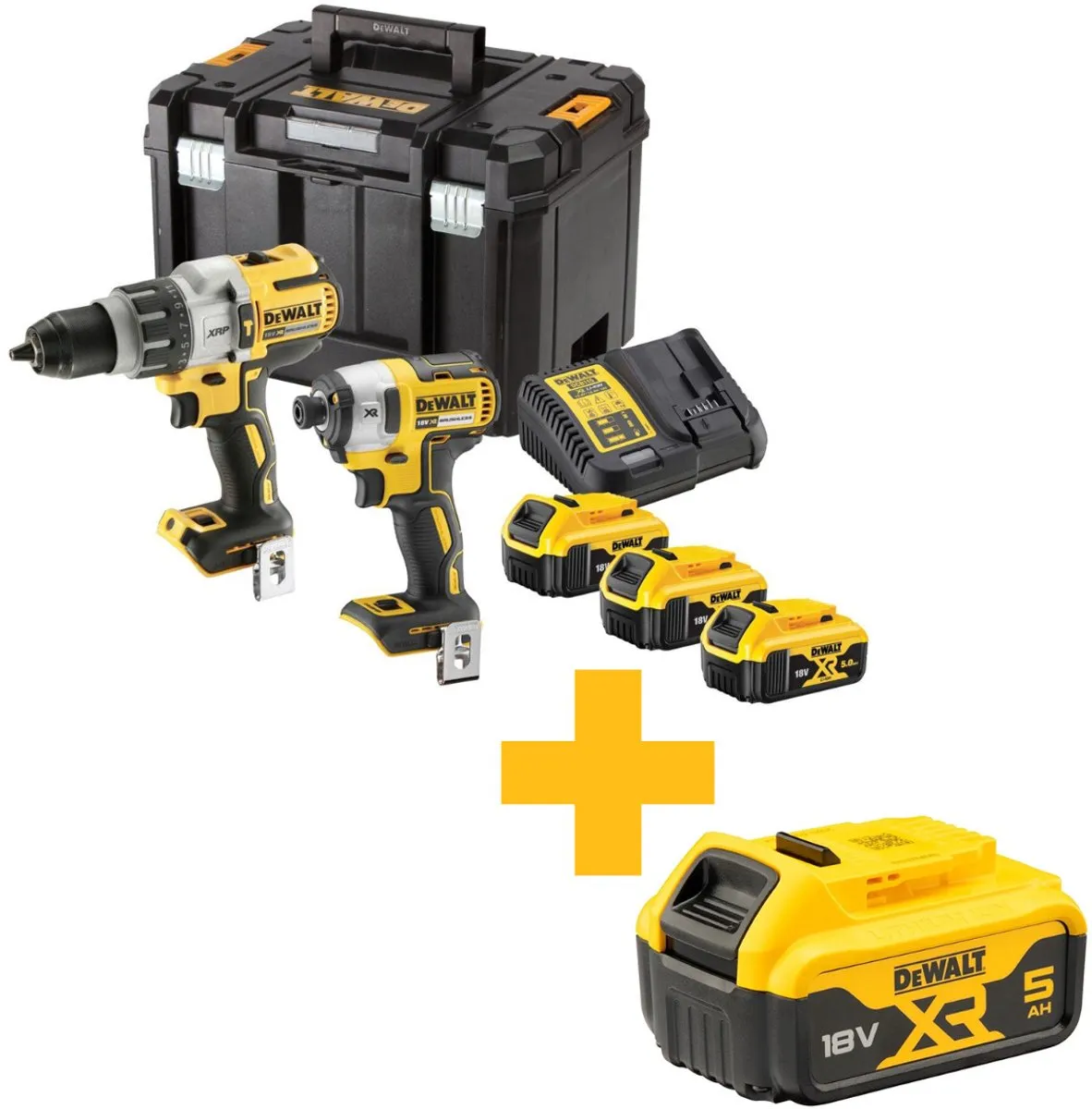 DeWalt DCK276P3T Accu Combiset 18V XR