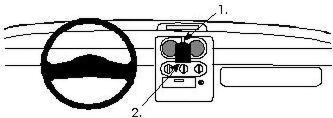 Brodit ProClip 852128 Houder - Renault Twingo 1995-2005 - Zwart