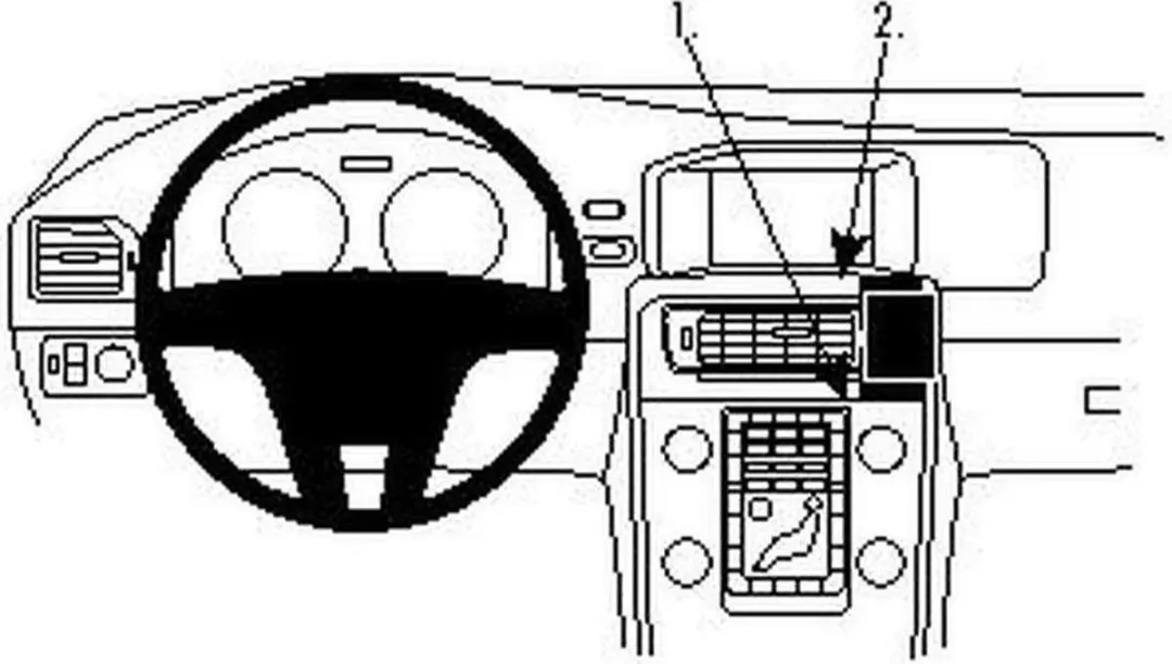 Brodit Angled Montagebeugel Volvo V60/S60 854524 - Zwart