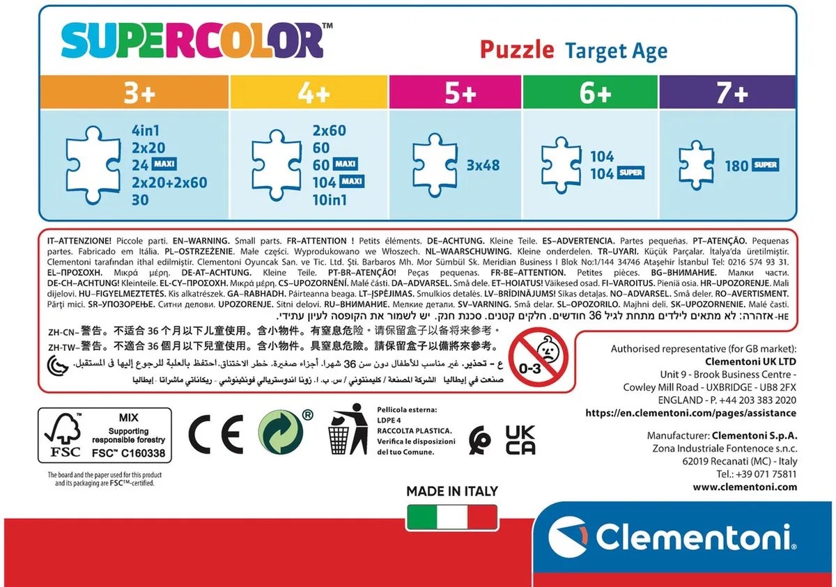 Clementoni Batwheels Puzzel 60 Stukjes - Multicolor - afbeelding 3 van 6