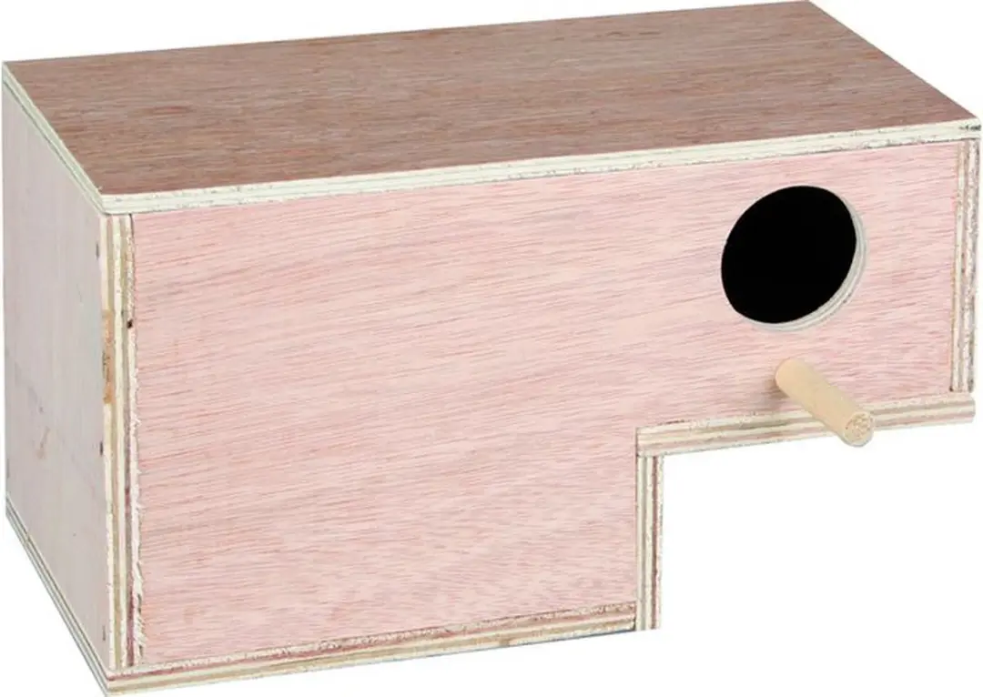 Flamingo broednest gouldamadine - hout - 20,5x11x12cm
