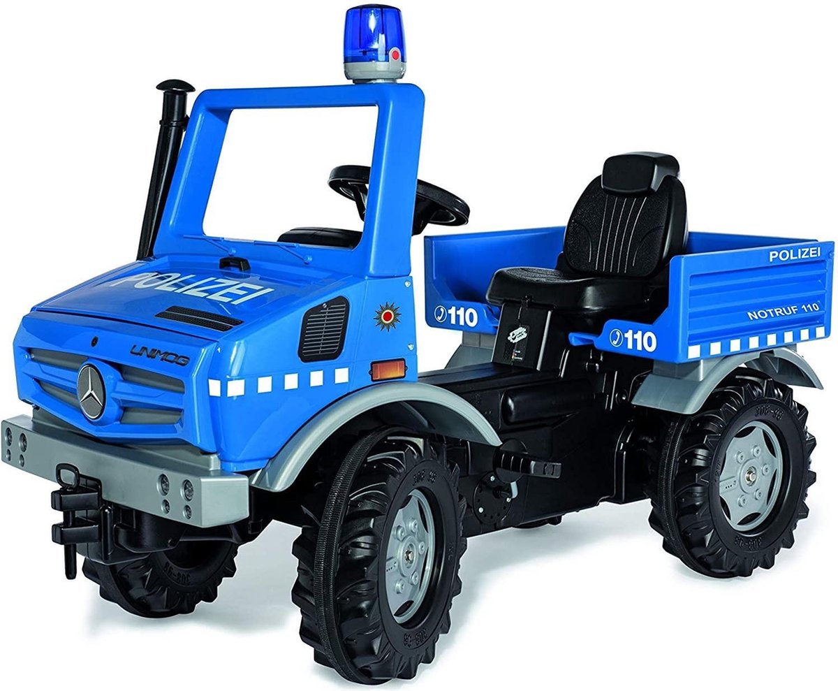 Rolly Toys Rollyunimog Police Junior Blauw/zwart