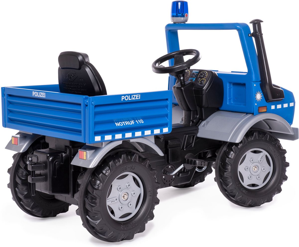 Rolly Toys Rollyunimog Police Junior Blauw/zwart