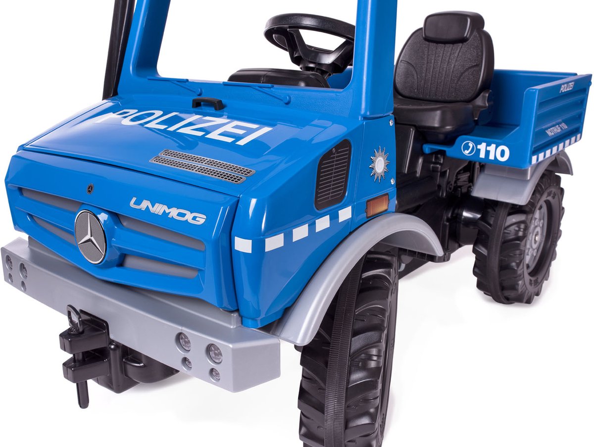 Rolly Toys Rollyunimog Police Junior Blauw/zwart