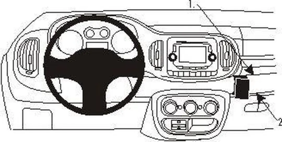 Brodit ProClip 854881 Fietshouder Fiat 500L