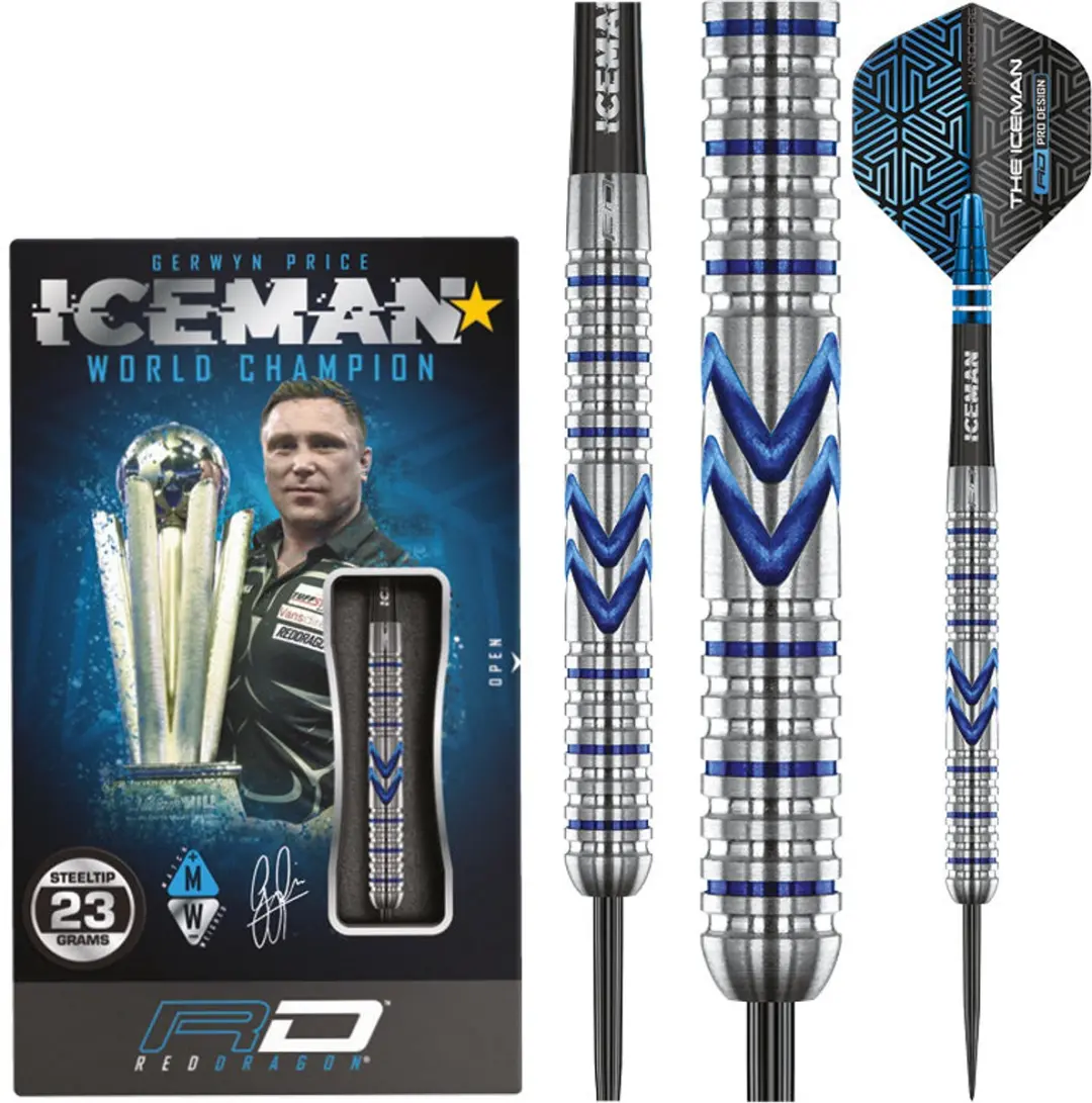 Red Dragon Gerwyn Price Iceman Midnight Dartpijlen
