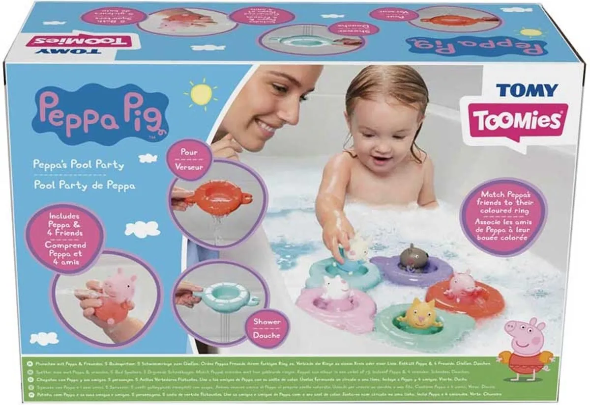 Tomy Peppa Pig Sensorisch Badspeelgoed Pool Party