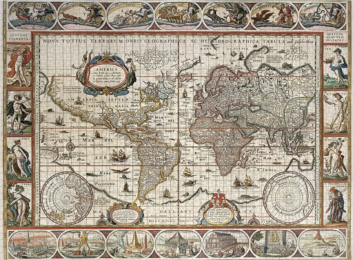 Ravensburger Wereldkaart Legpuzzel 2000 Stuks