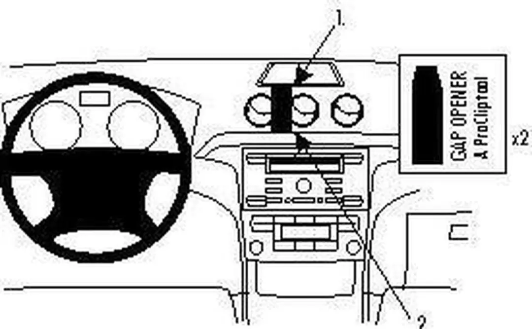 Brodit ProClip Ford Galaxy/S-Max 853865 - Zwart