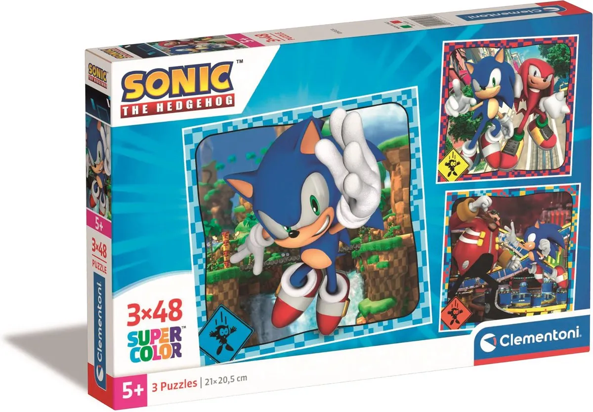 Clementoni Sonic The Hedgehog Puzzel 144 Stuks