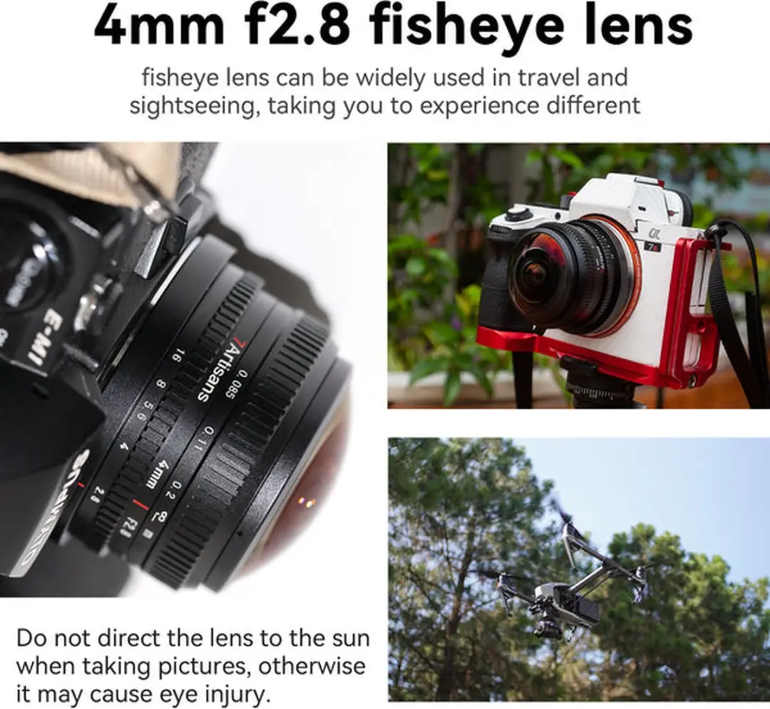 7Artisans 4mm F2.8 MFT-Mount - 10 Elementen