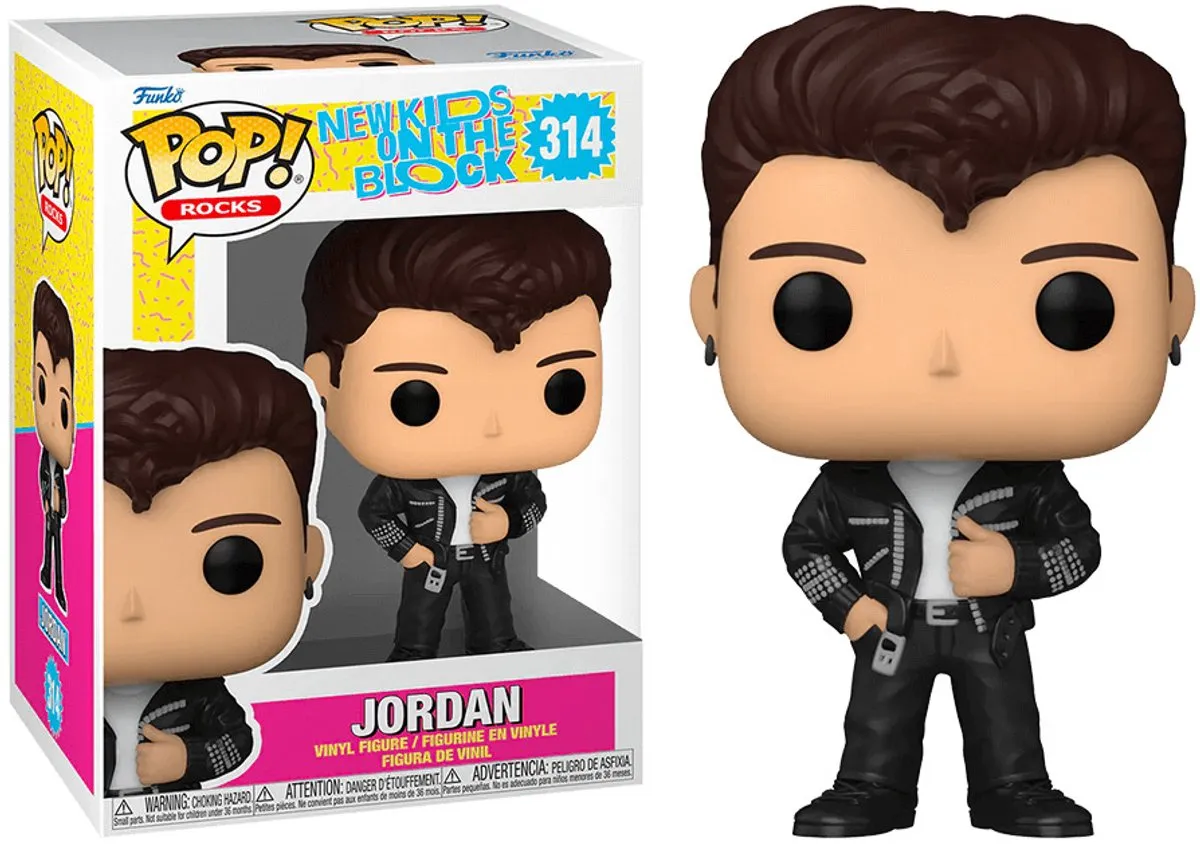 Funko New Kids On The Block POP! Rocks Jordan Verzamelfiguur - 9cm - afbeelding 2 van 2