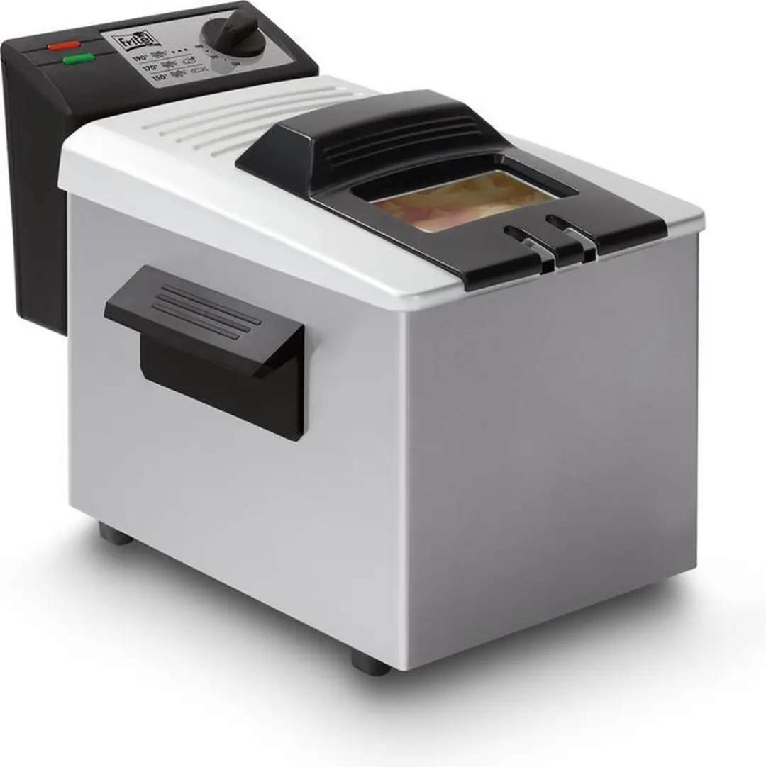 FRITEL Frituurpan - A107 - Frietketel met Filterdeksel - Friteuse - Koude Zone - 3-5 Pers. Frituurketel met Kijkvenster - 2400W - 4L