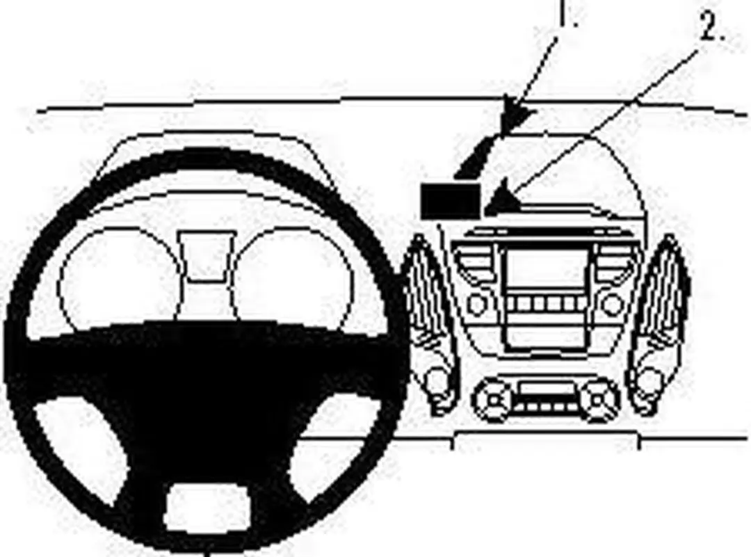 Brodit ProClip 854462 Houder - Hyundai ix35 2010-2013 - Zwart