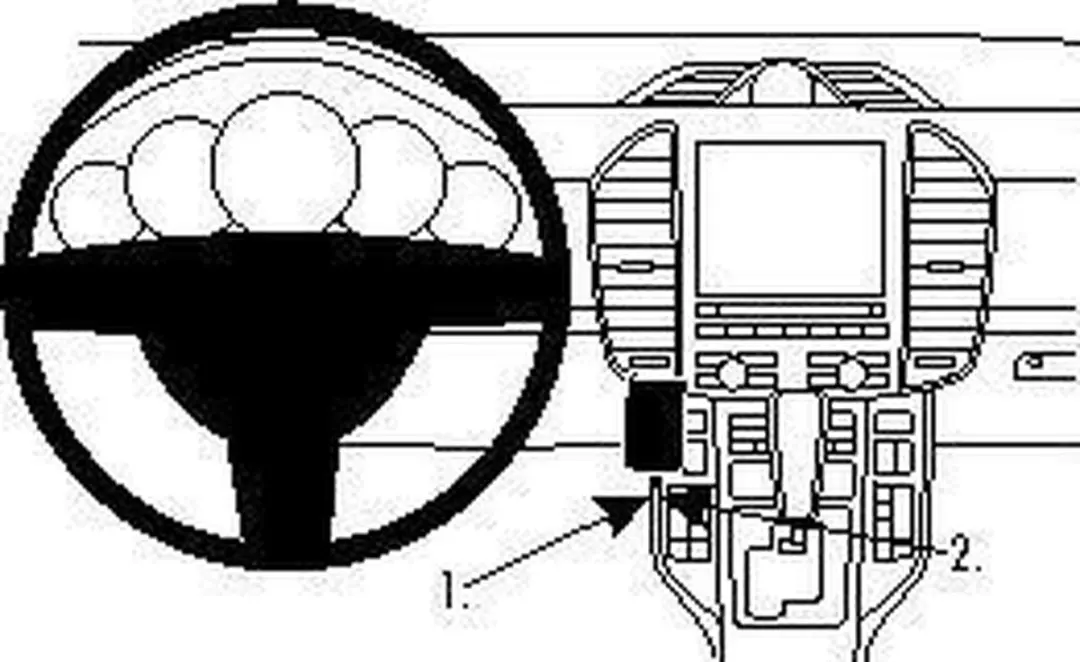 Brodit Center Mount Proclip Porsche Cayenne 11 - Zwart