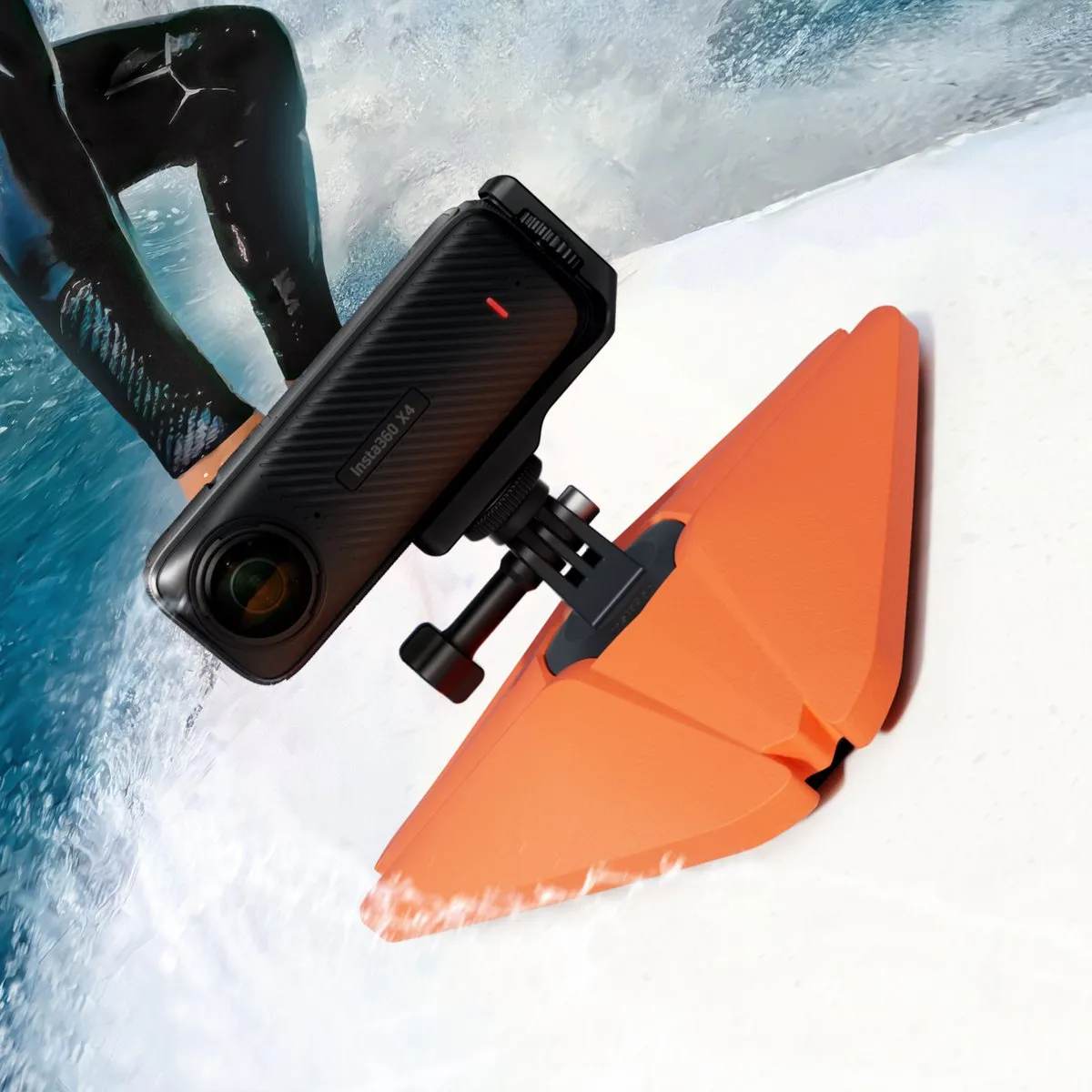 Insta360 Floating Surfboard Mount - Tri-Float - Oranje
