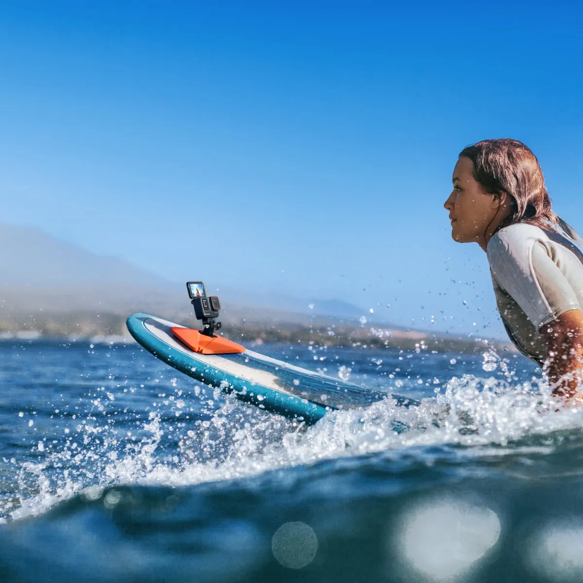 Insta360 Floating Surfboard Mount - Tri-Float - Oranje