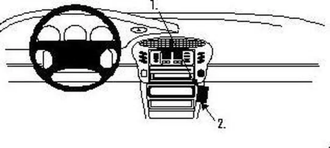 Brodit ProClip Houder Porsche 911/Boxster 1997-2004 - Zwart - afbeelding 6 van 6