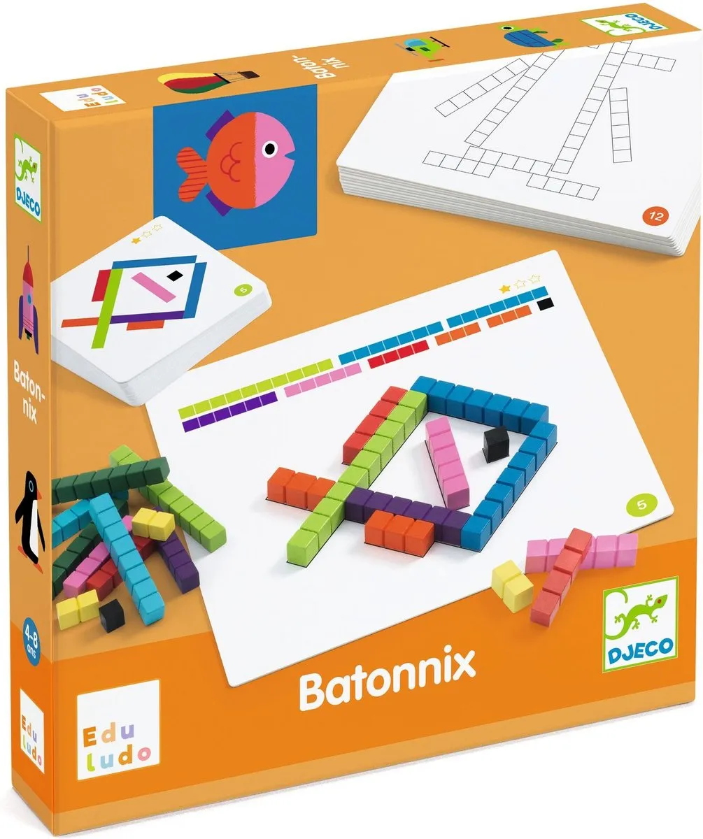 Djeco Eduludo Batonnix - Multicolor - afbeelding 3 van 3