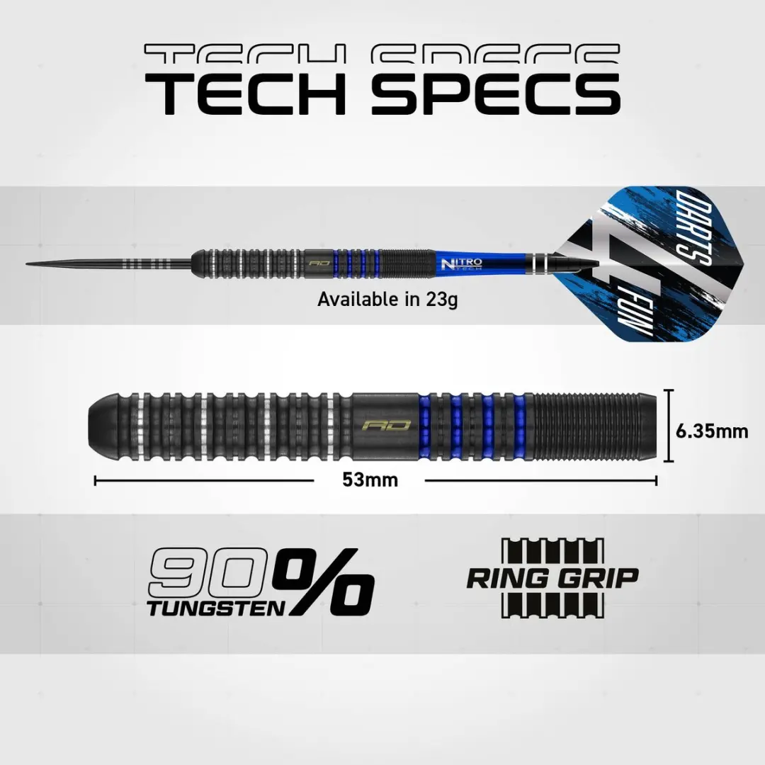 Red Dragon David Williams V1 Dartpijlen 90% - 3 Stuks