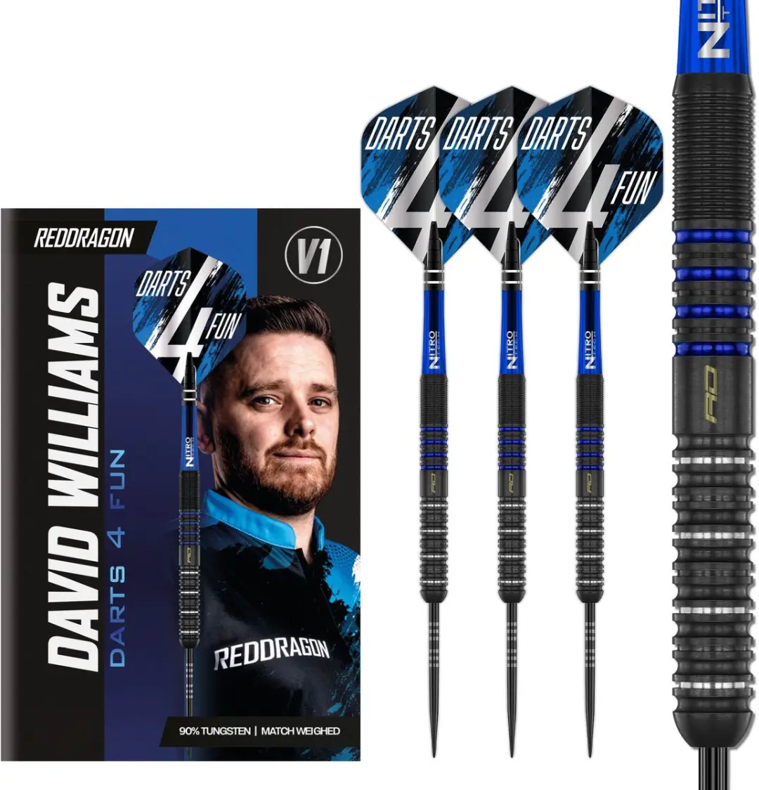 Red Dragon David Williams V1 Dartpijlen 90%