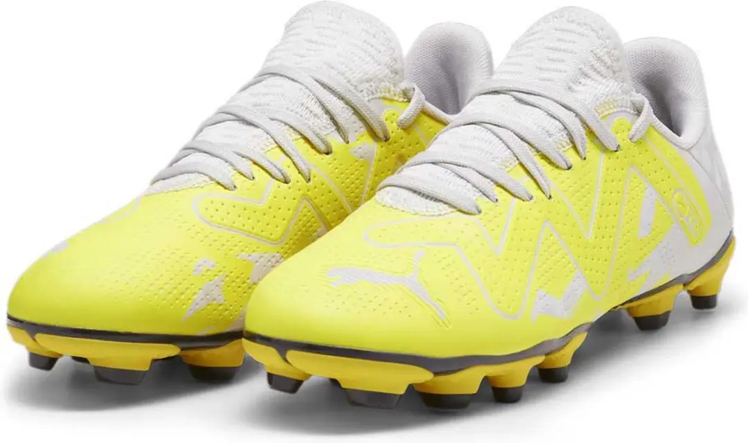 PUMA Future Play FG/AG Jr Voetbalschoenen - Geel - Maat 34