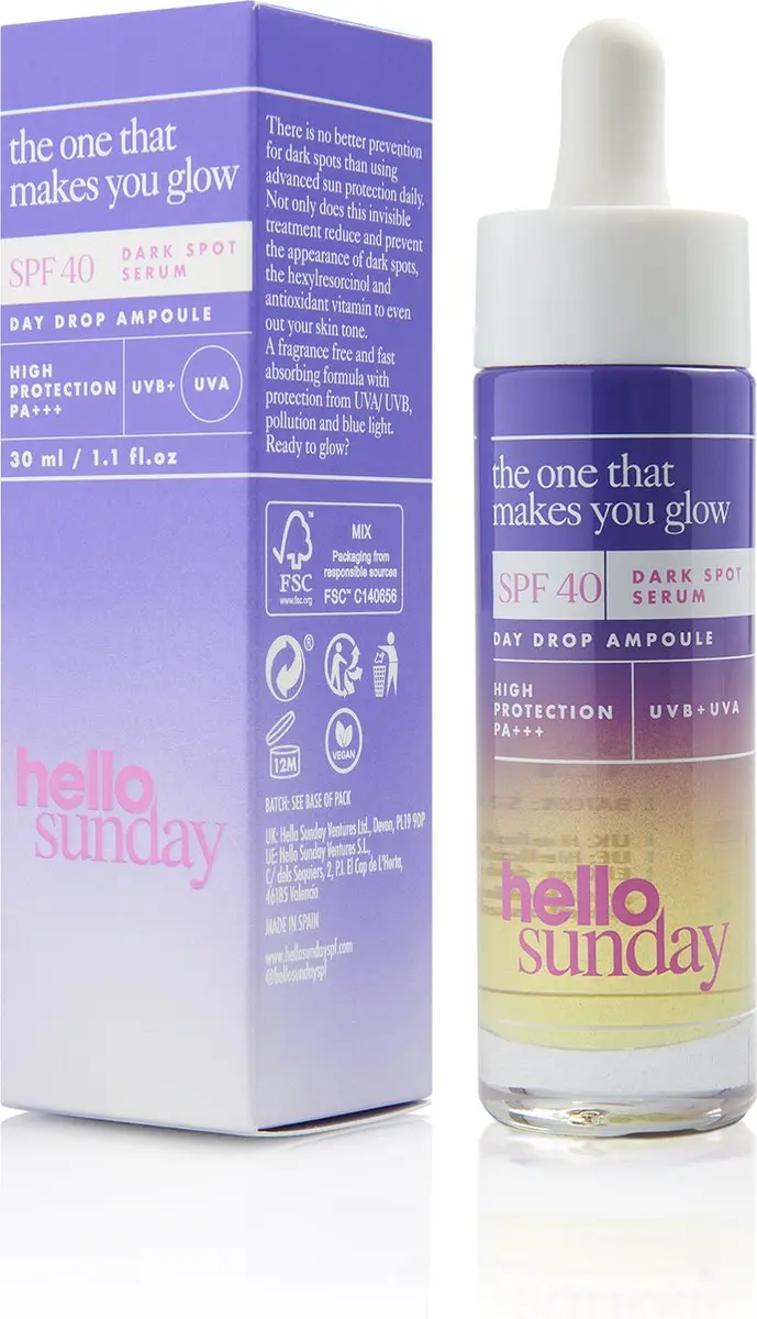 Hello Sunday The One That Makes You Glow Serum SPF40 30ml