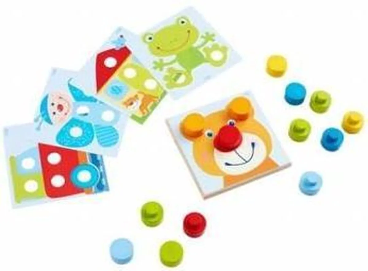 Haba Insteekspel Kakelbonte Wereld 15cm - Multicolor