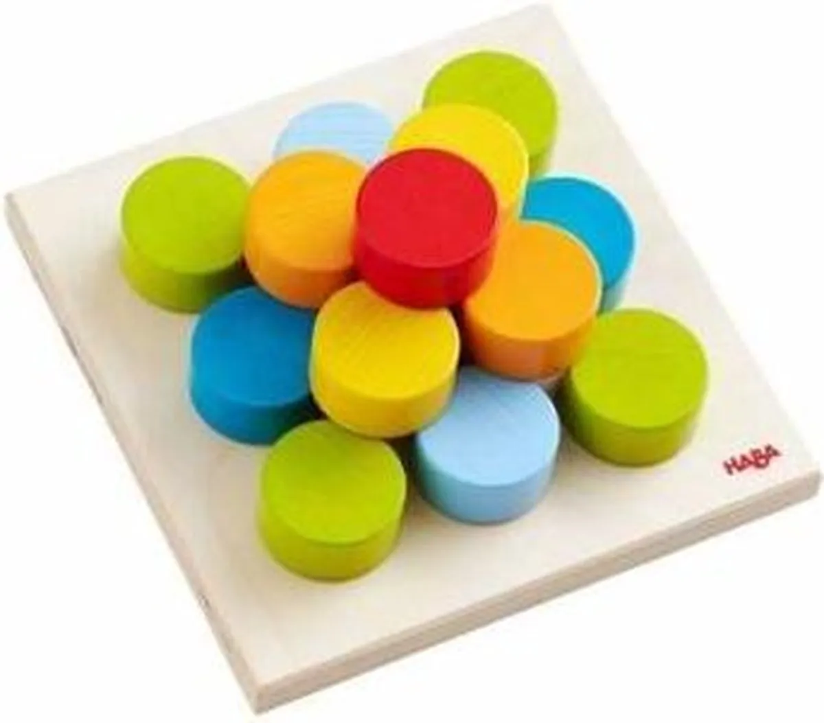 Haba Insteekspel Kakelbonte Wereld 15cm - Multicolor